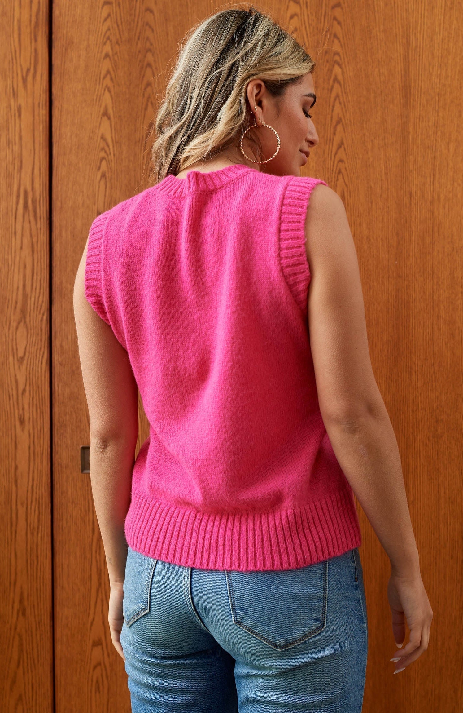 Nuzzle Clothing Shirts & Tops Alpaca Tank in Lipstick