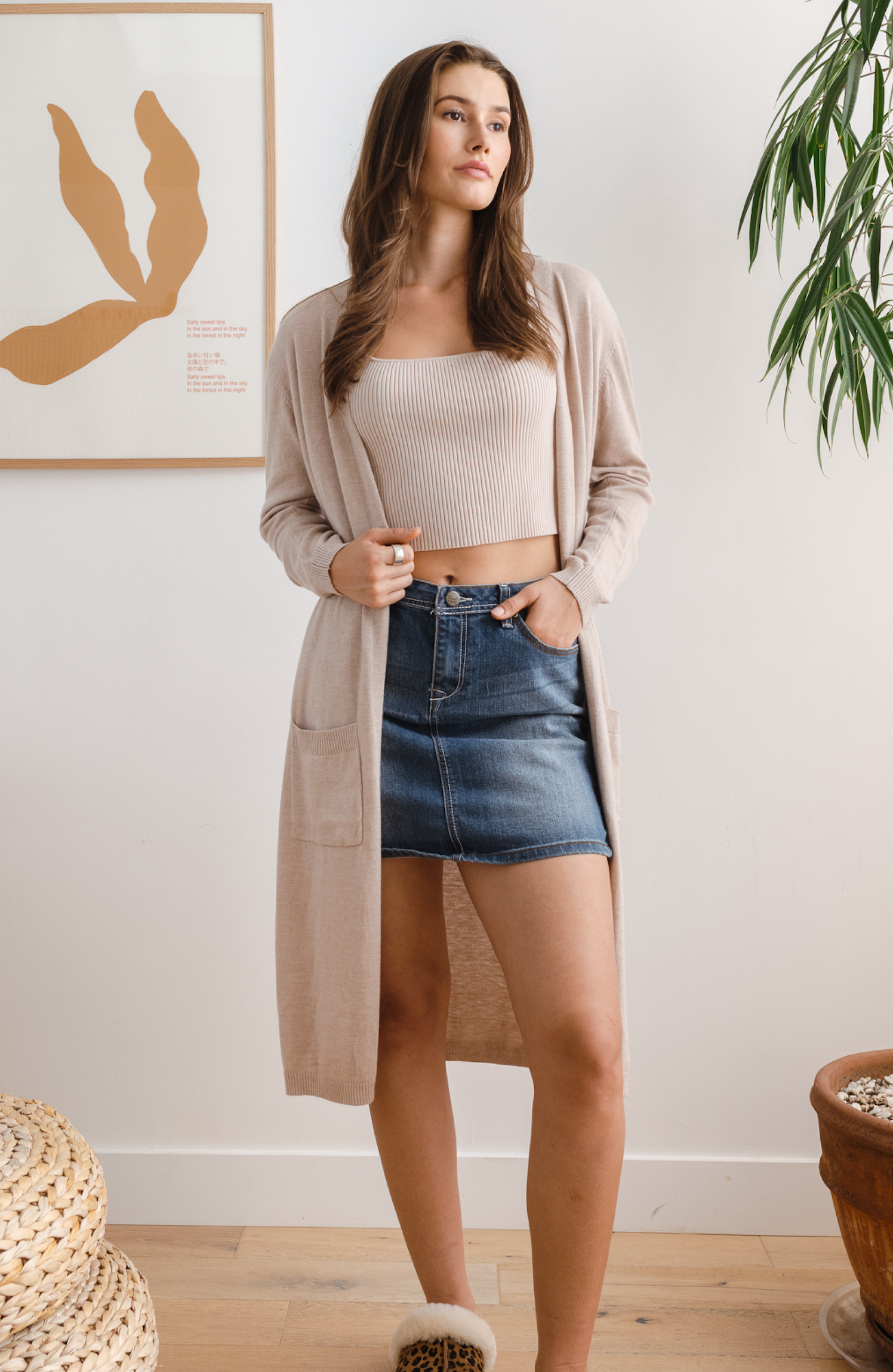 Nuzzle Clothing Shirts & Tops Wrap Duster