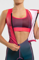 Coeur Sports Sleeved Tri Suit Sleeveless Trisuit in Bougainvillea