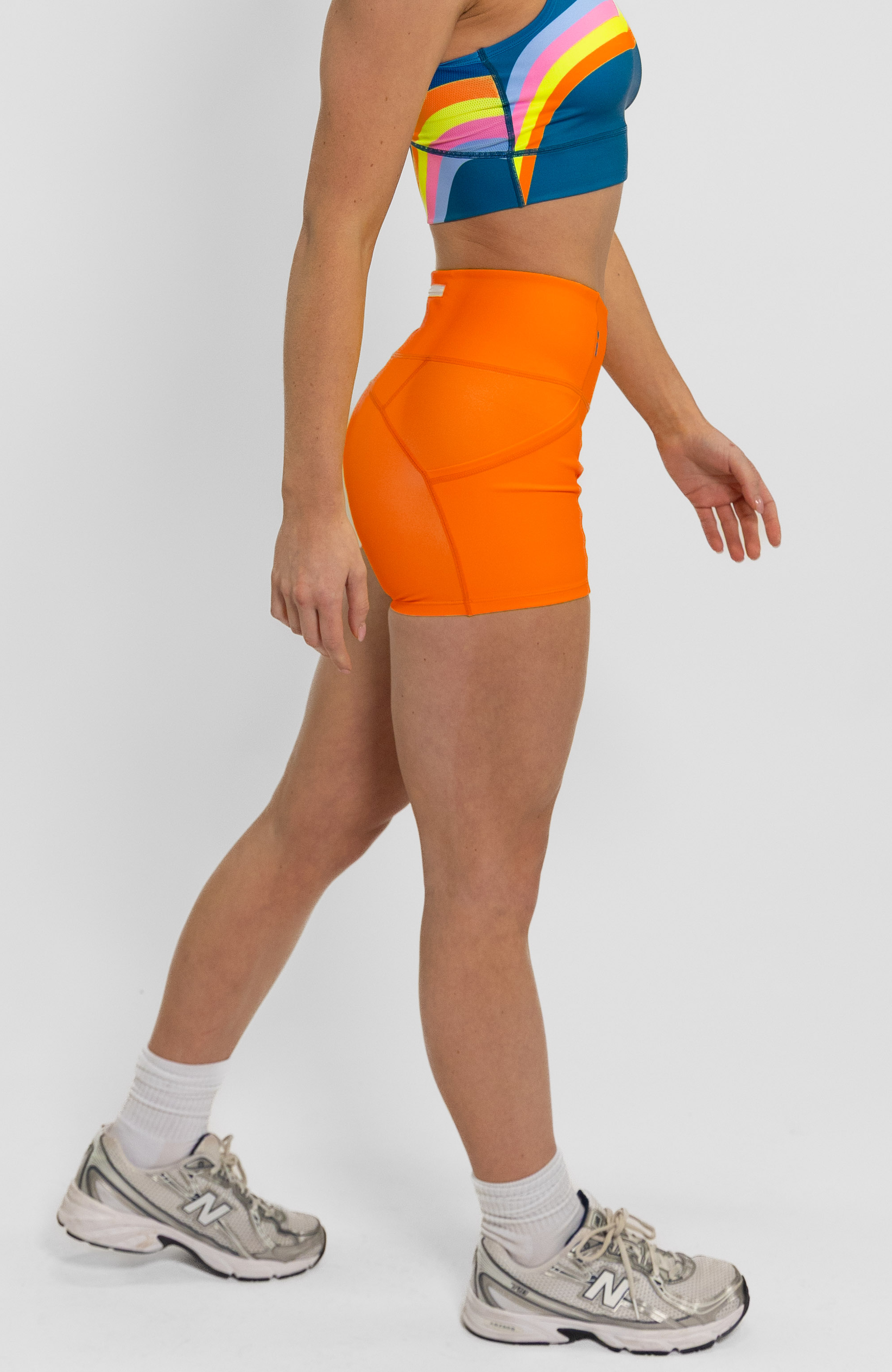 Coeur Sports 5 inch fitted run short 3" Fitted Run Shorts in Groovy