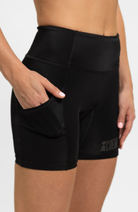 Coeur Sports 5 Inch Fitted Run Short 5" Fitted Run Shorts with Pockets in Little Black