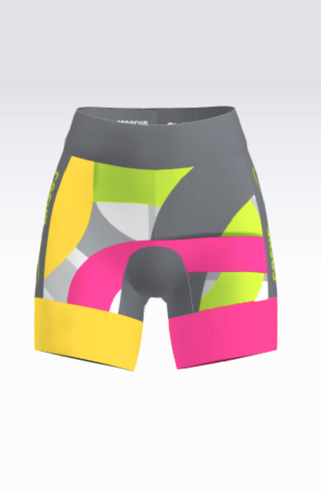 Coeur Sports 5 inch Powerband Tri Short PRESALE: Women's 5" Triathlon Short in Velo Club 25