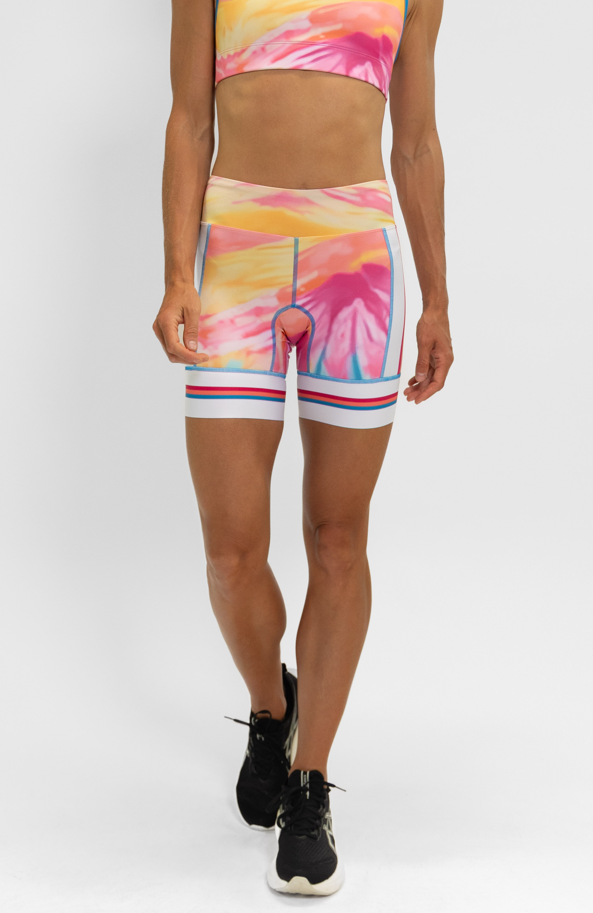 Coeur Sports 5 inch Powerband Tri Short Women's 5" Triathlon Short in Aloha
