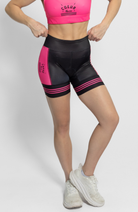 Coeur Sports 5 inch Powerband Tri Short Women's 5" Triathlon Short in Pink Signature