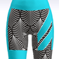 Coeur Sports 8 Inch Powerband Tri Short PRESALE! Filigree Women's 8 inch Triathlon Shorts