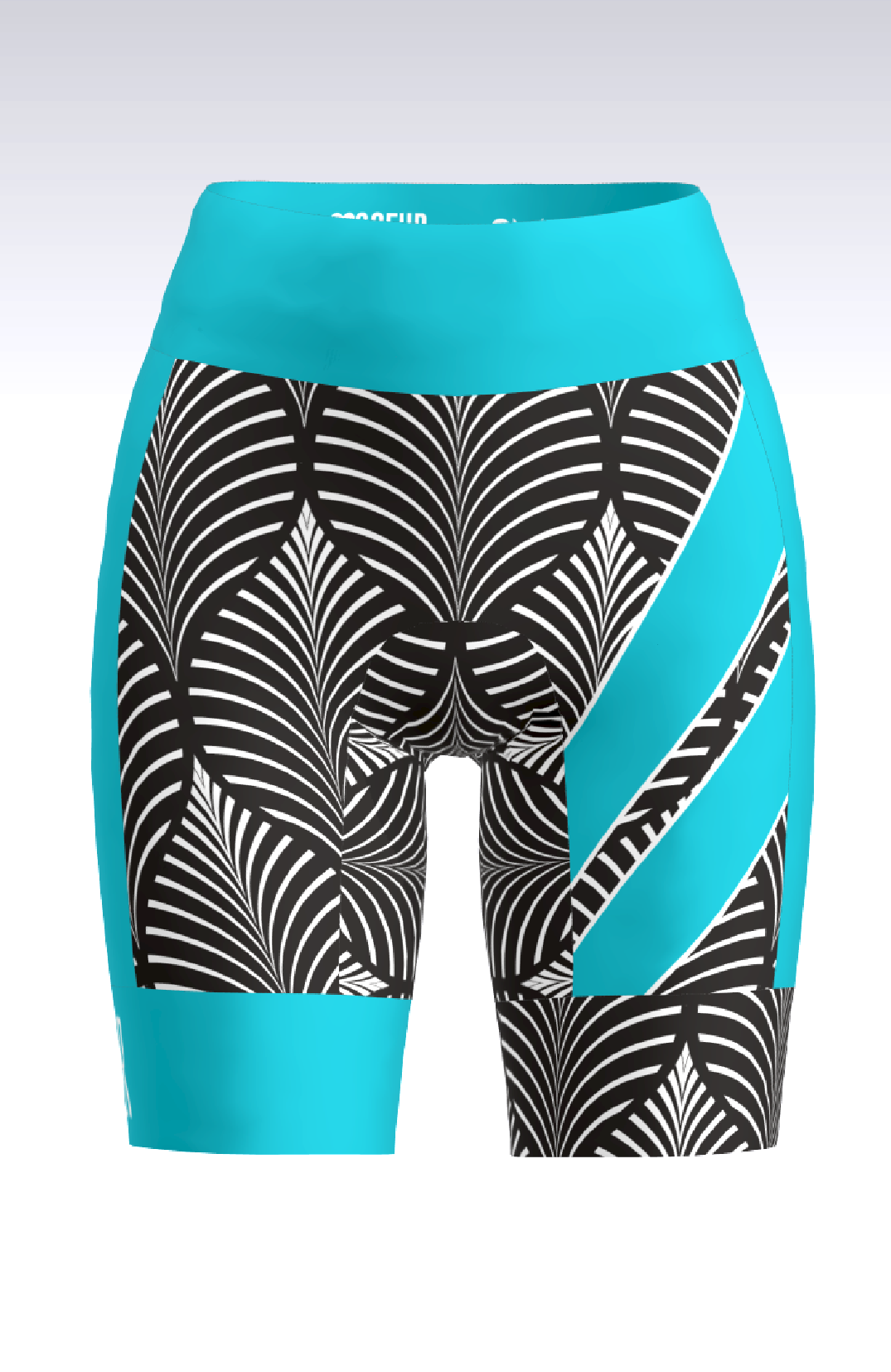 Coeur Sports 8 Inch Powerband Tri Short PRESALE! Filigree Women's 8 inch Triathlon Shorts