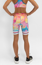 Coeur Sports 8 Inch Powerband Tri Short Women's 8" Triathlon Shorts in Aloha