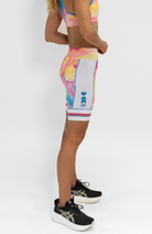 Coeur Sports 8 Inch Powerband Tri Short Women's 8" Triathlon Shorts in Aloha