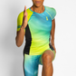 Coeur Sports Aero Tri Top Aurora Women's Sleeved No Zip Triathlon Aero Top