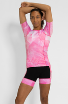 Coeur Sports Aero Tri Top Crystallized Women's Sleeved No Zip Triathlon Aero Top