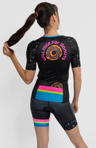 Coeur Sports Aero Tri Top Powered By Donuts Women's Sleeved No Zip Triathlon Aero Top