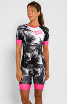 Coeur Sports Aero Tri Top Women's Sleeved Triathlon Aero Top in Aloha 26