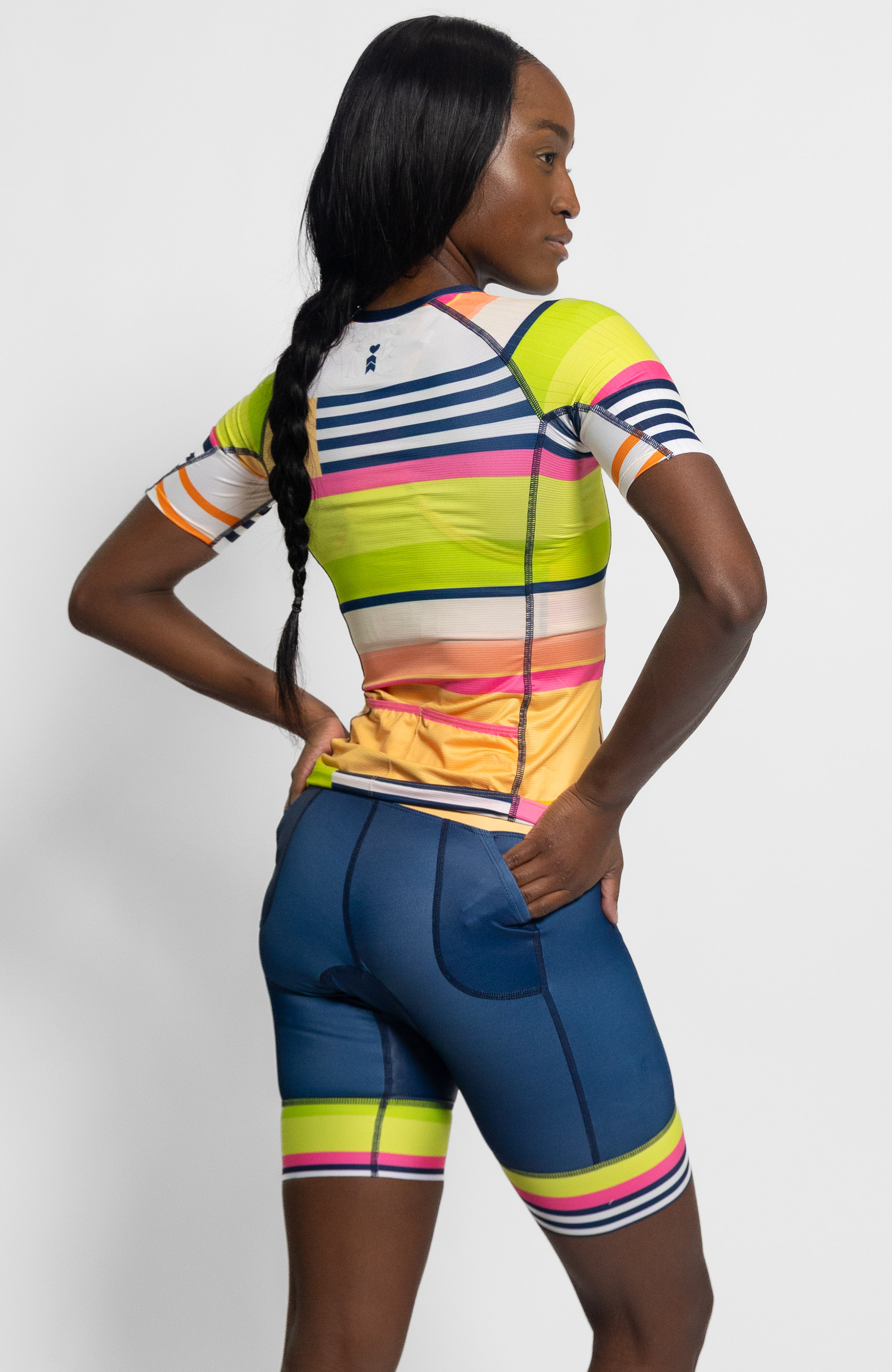 Coeur Sports Aero Tri Top Women's Sleeved Triathlon Aero Top in Meridian