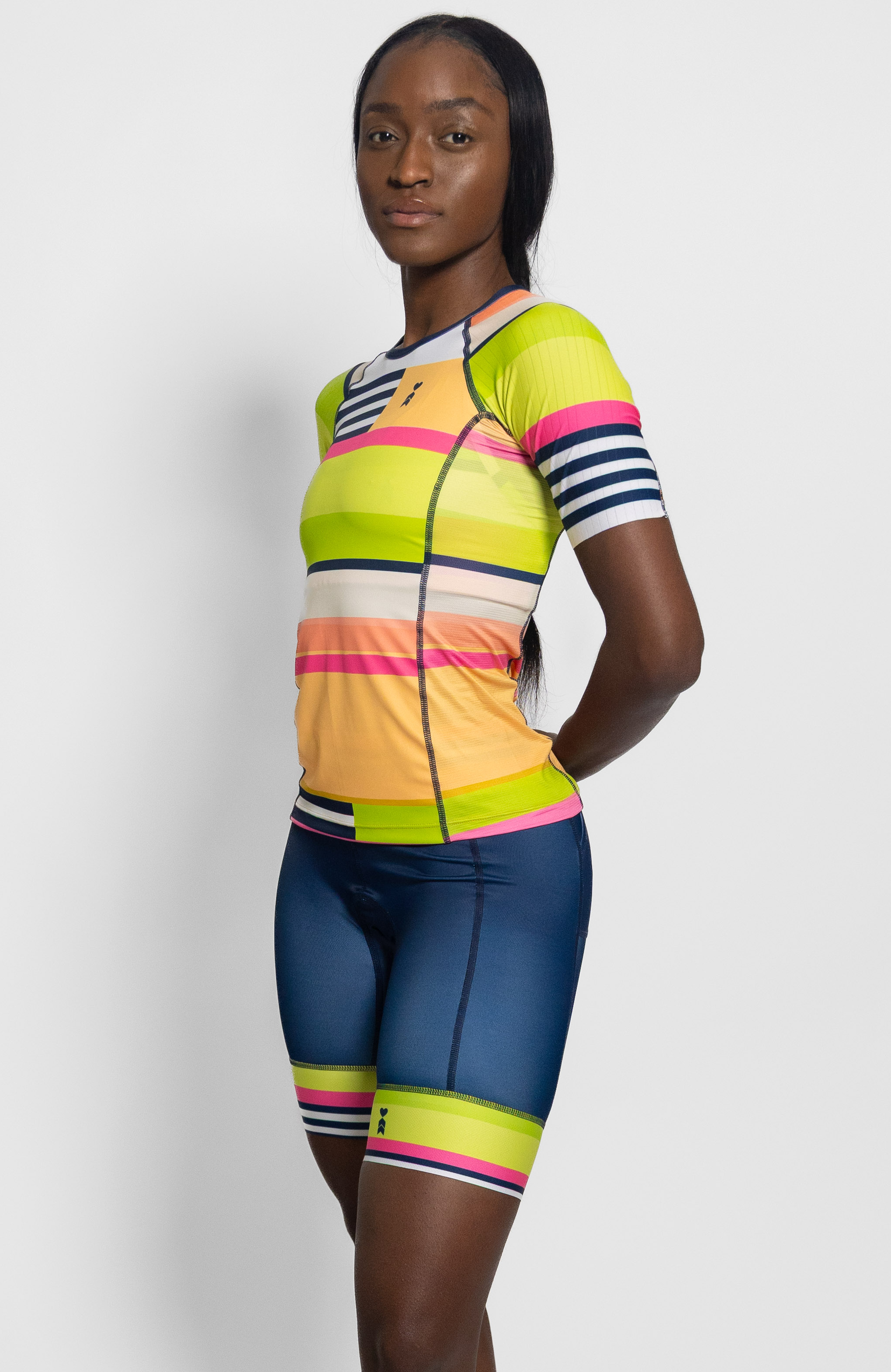Coeur Sports Aero Tri Top Women's Sleeved Triathlon Aero Top in Meridian