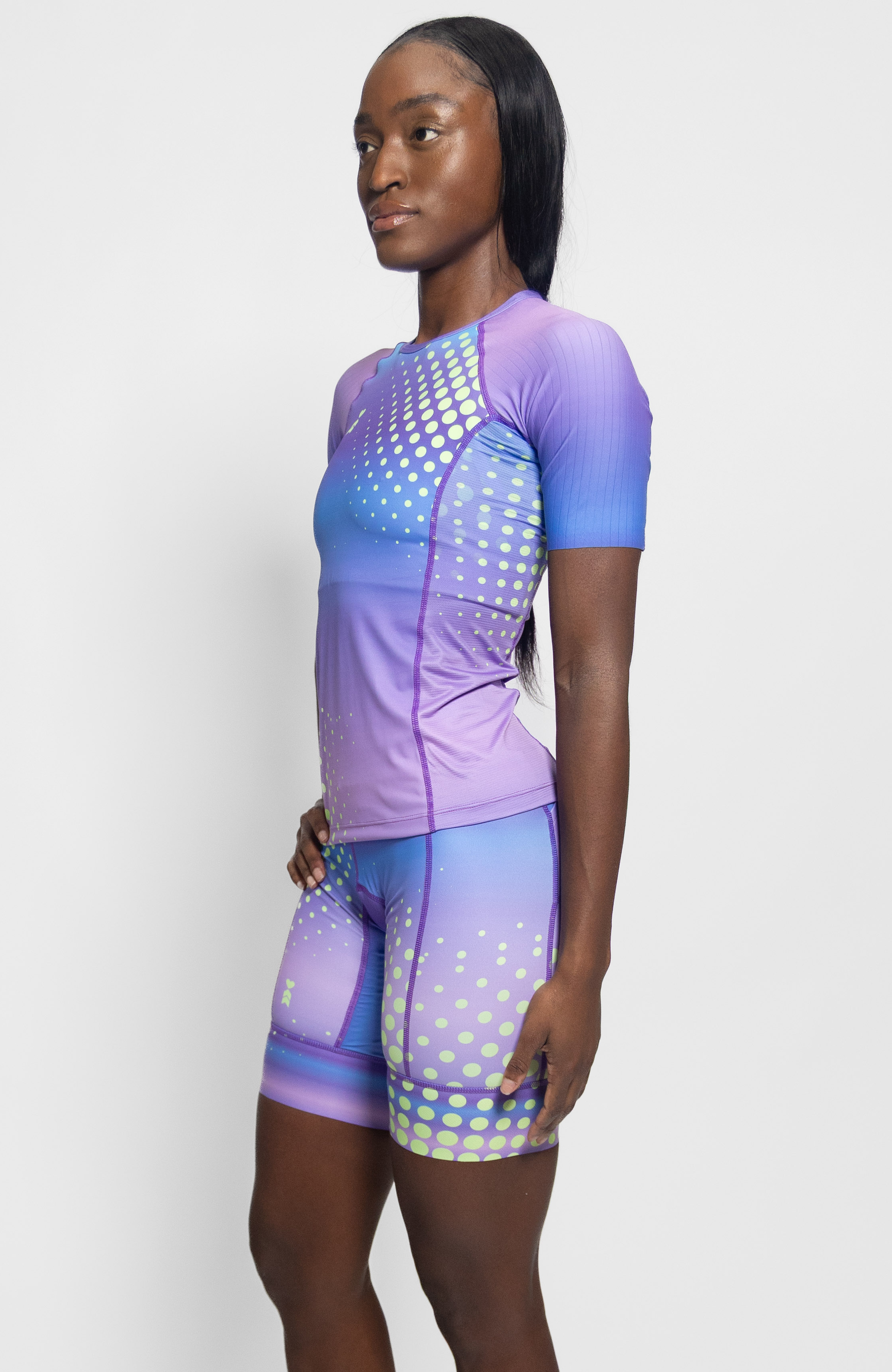 Coeur Sports Aero Tri Top Women's Sleeved Triathlon Aero Top in Plush