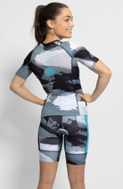 Coeur Sports Aero Tri Top Women's Sleeved Triathlon Aero Top in Wired