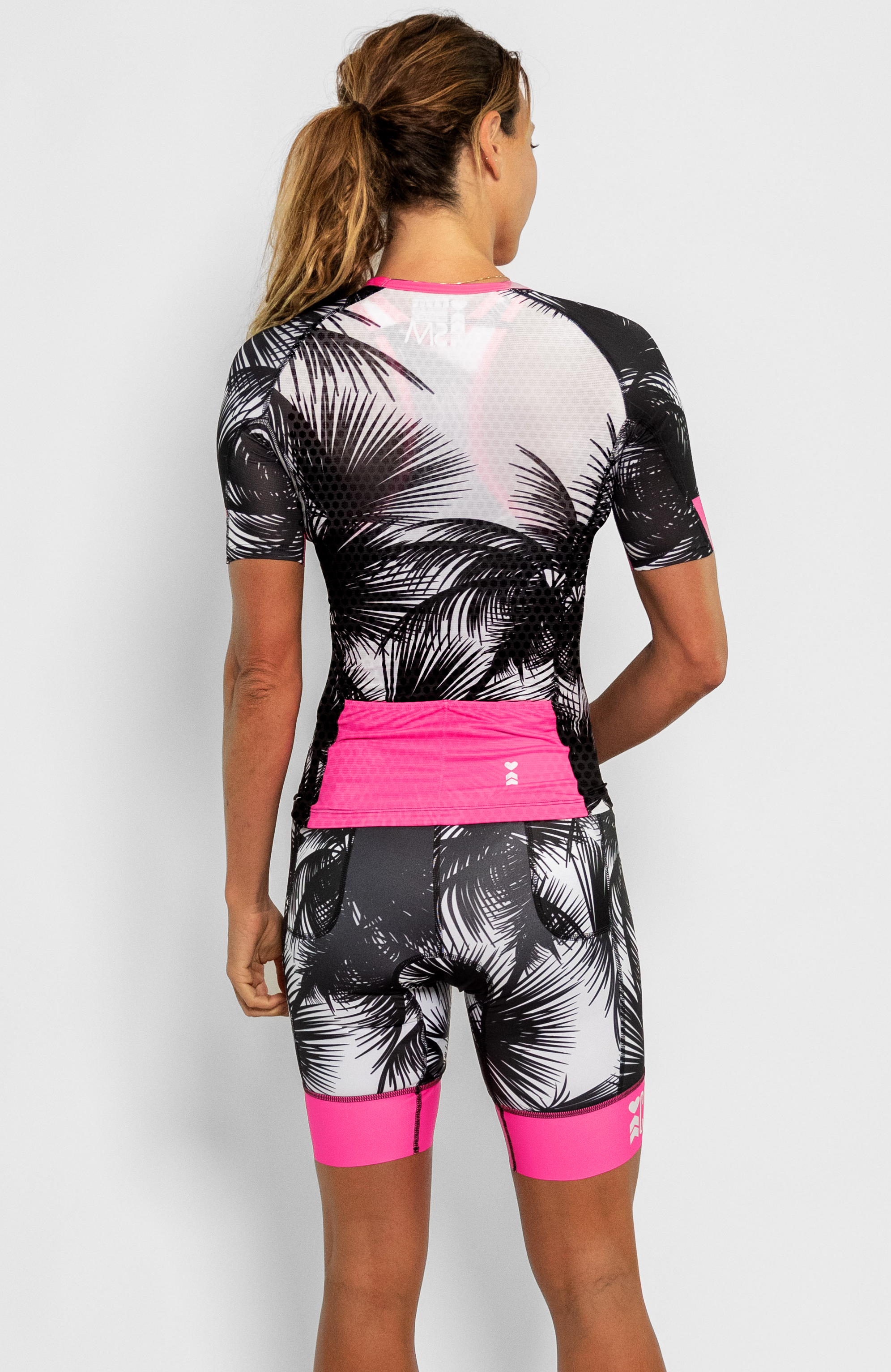 Coeur Sports Aero Tri Top Women's Zele Sleeved Aero Top in Aloha 26