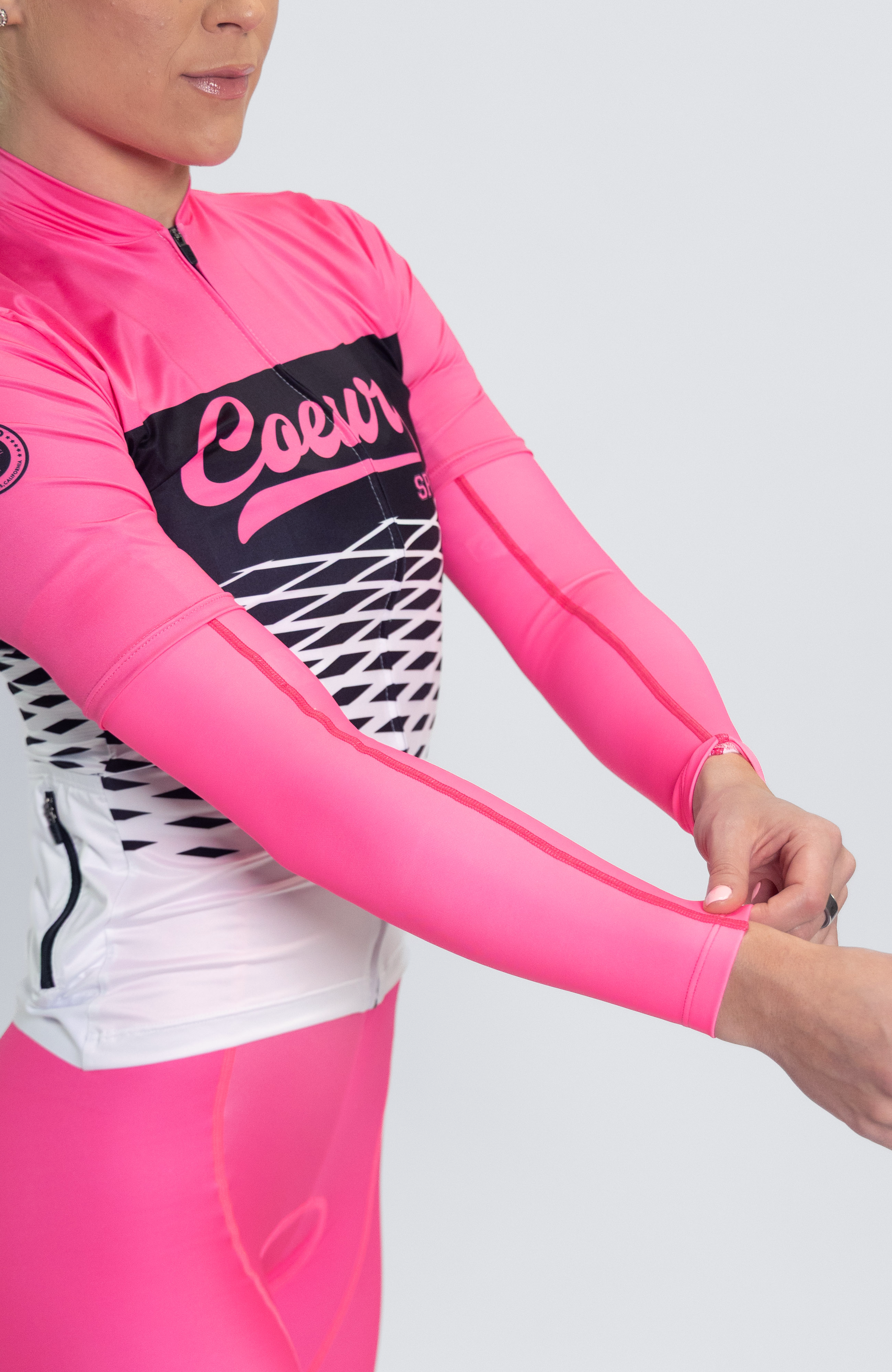 Coeur Sports Arm Warmer Thermal Arm Warmers in Bubblegum