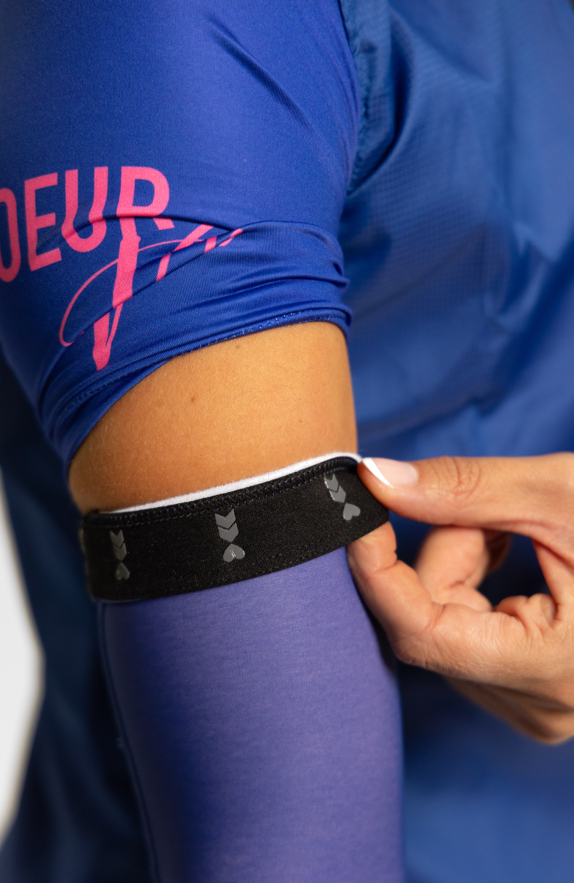 Coeur Sports Arm Warmer Thermal Arm Warmers in Wavelength