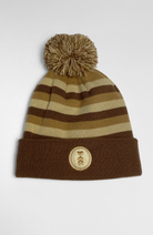 Coeur Sports Beanie Striped Pom Pom Beanie