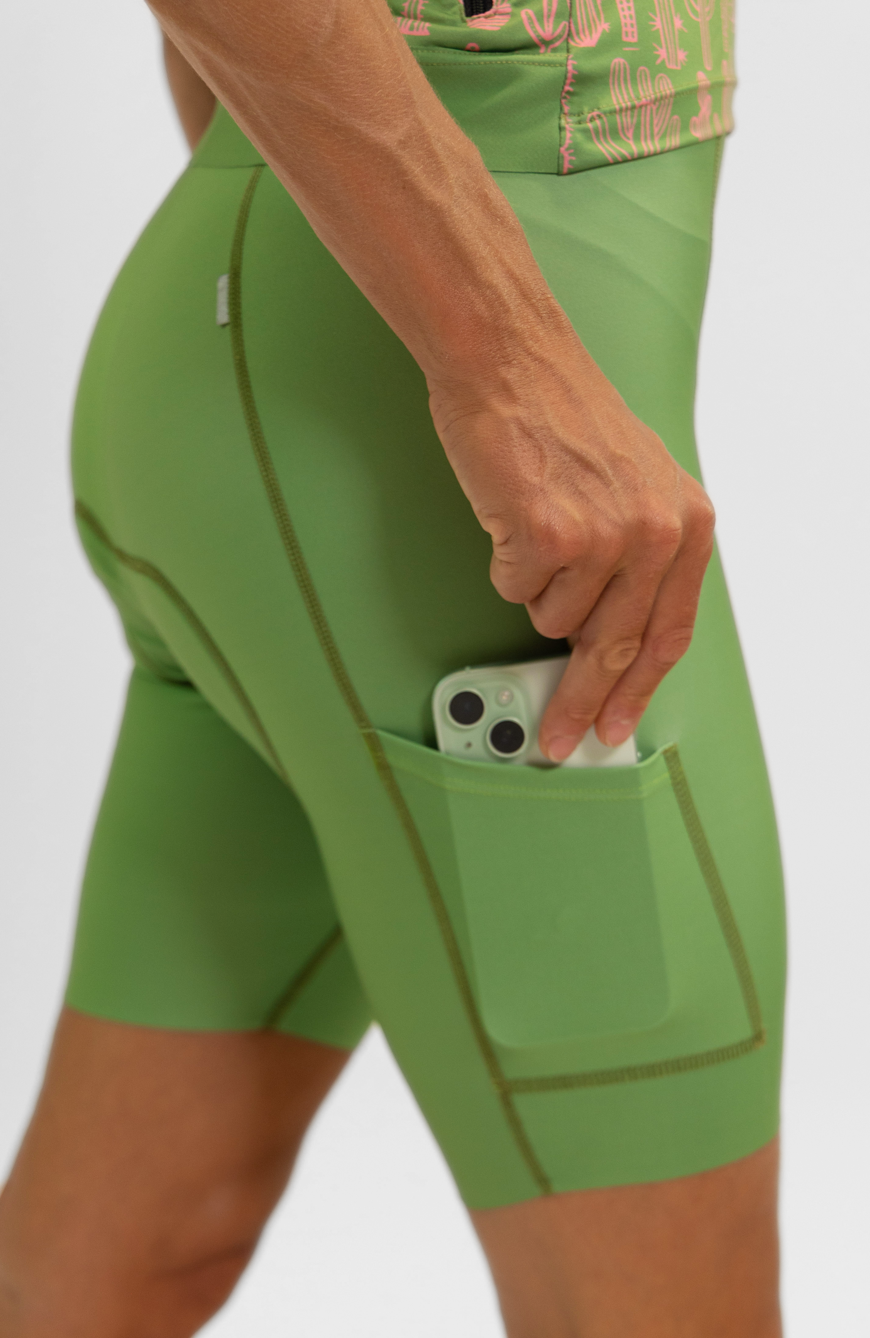 Coeur Sports Bib Short Women's Cycling Bibs in Cactus