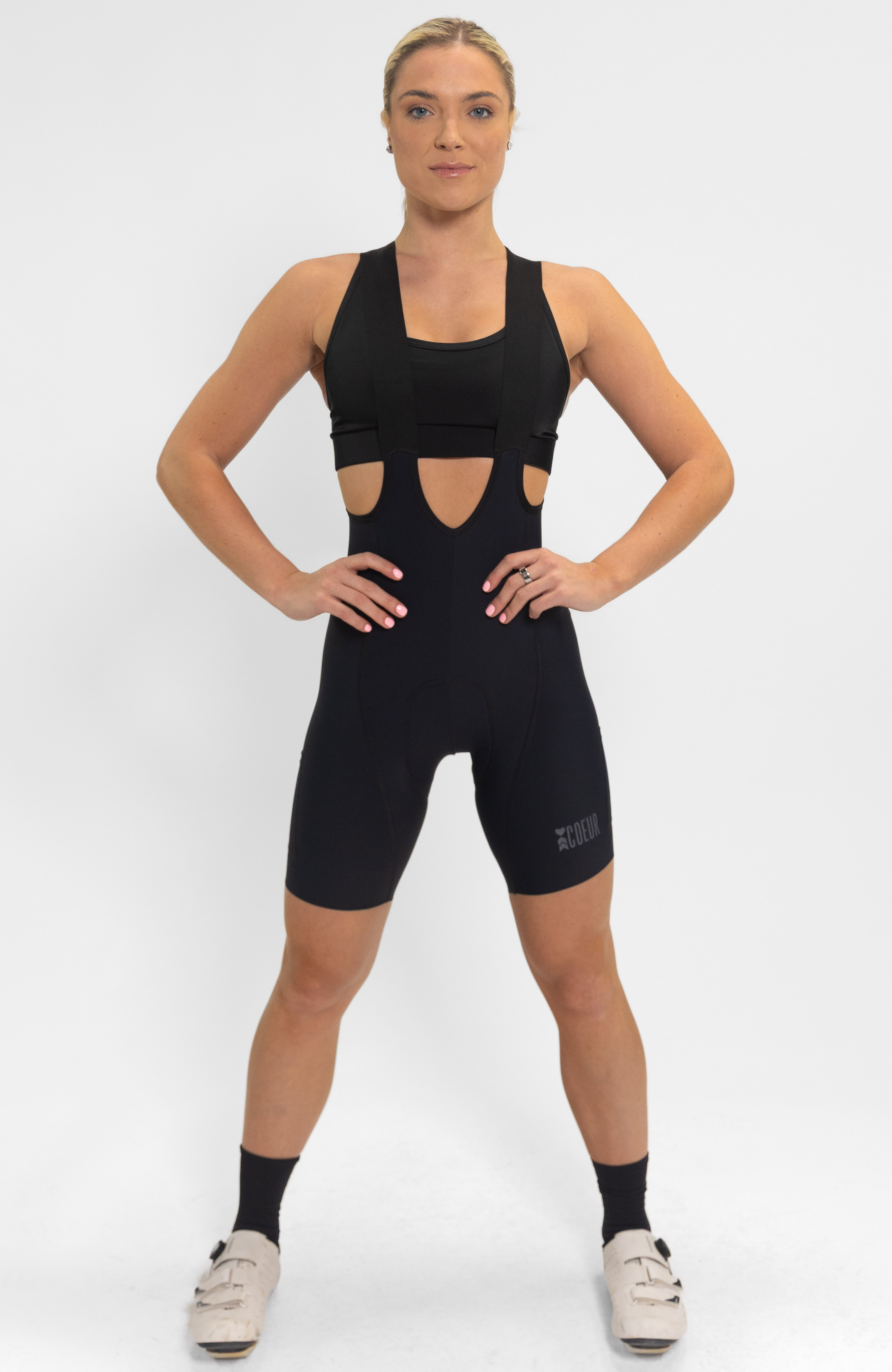 Coeur Sports Bib Short Women's EZ Drop Cycling Bib in Black