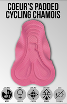 Coeur Sports Bib Short Women's EZ Drop Cycling Bibs in Honeysuckle