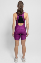 Coeur Sports Bib Short Women's EZ Drop Cycling Bibs in Plum