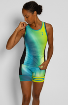 Coeur Sports Braless Tri Tank Aurora Women's Braless Triathlon Tank