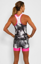 Coeur Sports Braless Tri Tank Braless Triathlon Tank Top in Aloha 26