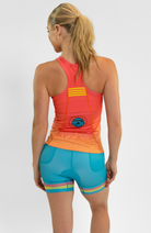 Coeur Sports Braless Tri Tank Braless Triathlon Tank Top in Marbella