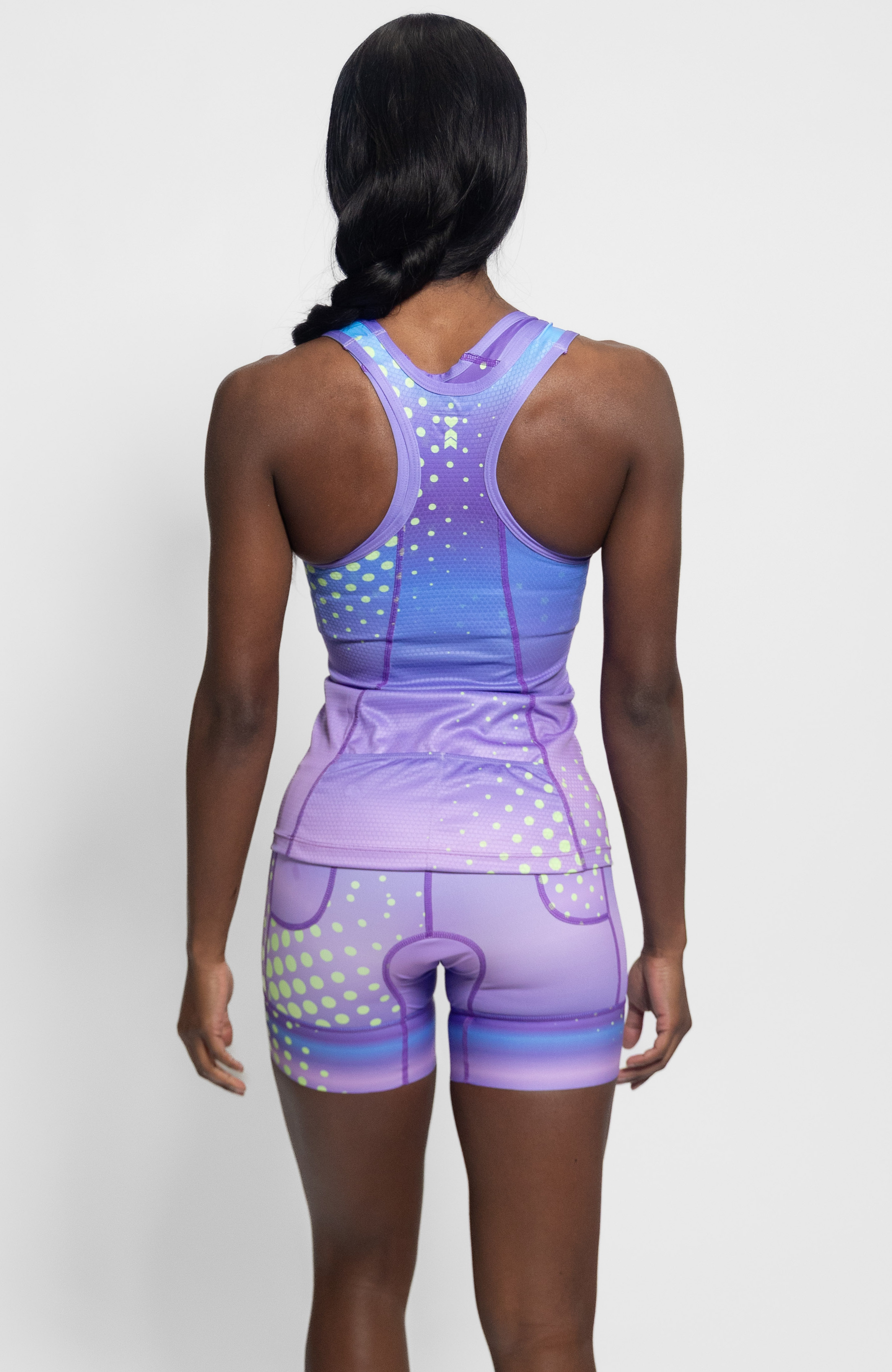 Coeur Sports Braless Tri Tank Braless Triathlon Tank Top in Plush