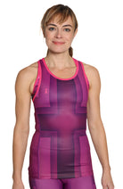 Coeur Sports Braless Tri Tank Deep Purple Women's Braless Triathlon Tank