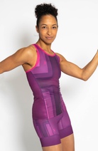 Coeur Sports Braless Tri Tank Deep Purple Women's Braless Triathlon Tank