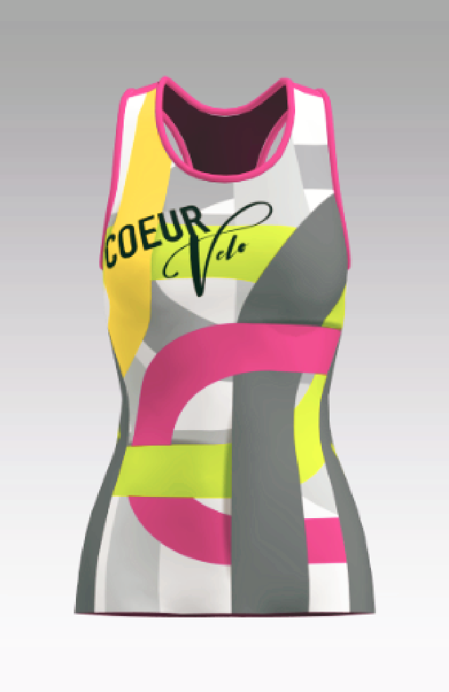 Coeur Sports Braless Tri Tank PRESALE: Velo Club 25 Braless Triathlon Tank