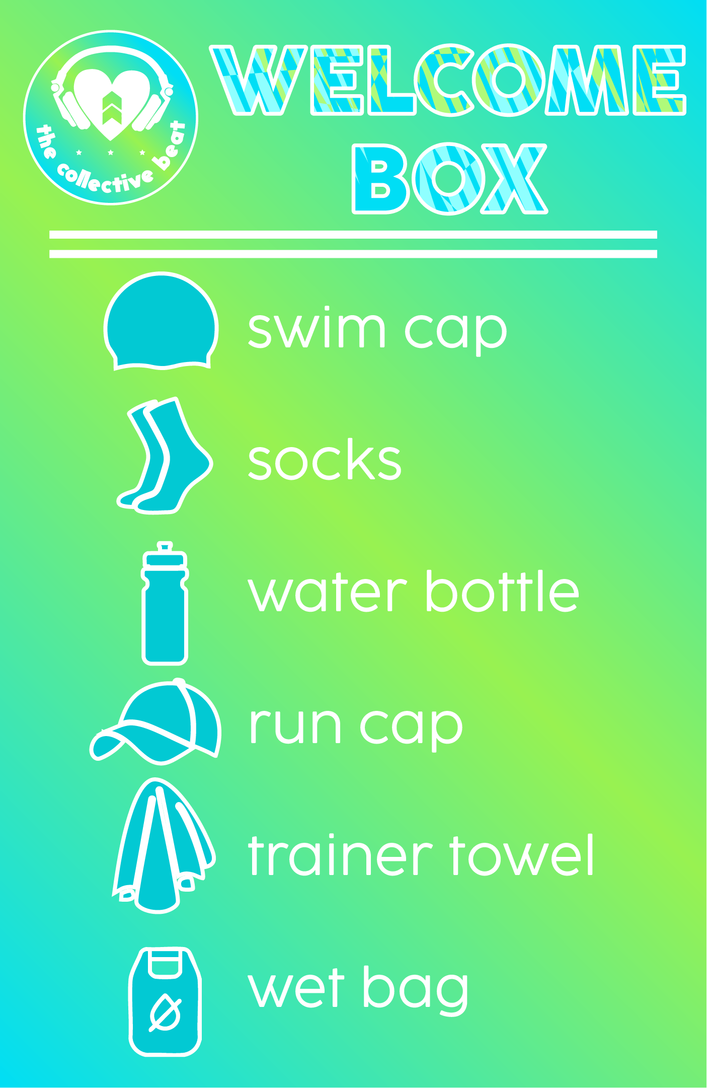 Coeur Sports Collective Beat Welcome Box Collective Beat 12 Month Membership