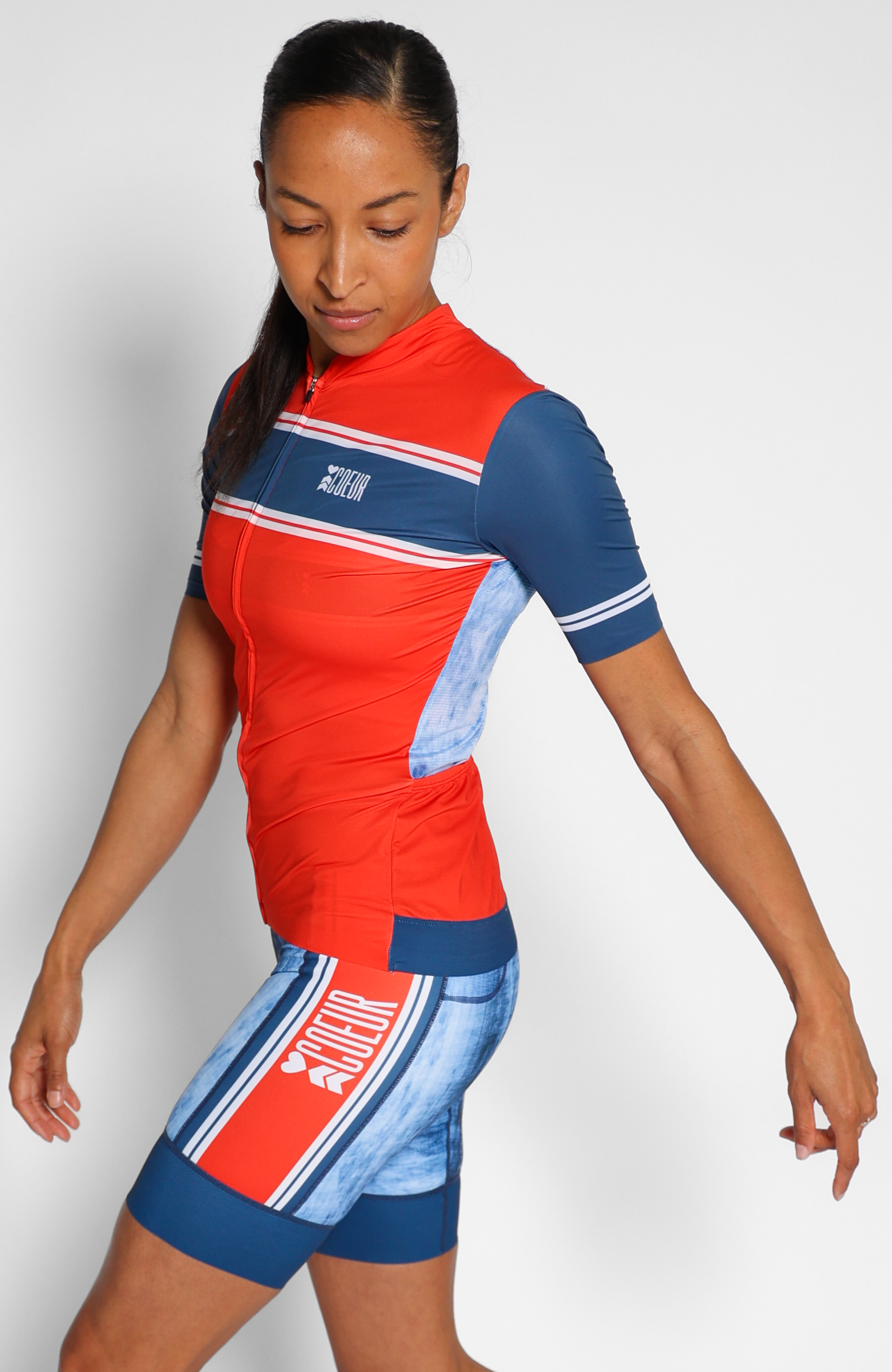 Coeur Sports Cycling Jersey Denim Women's Cycling Jersey