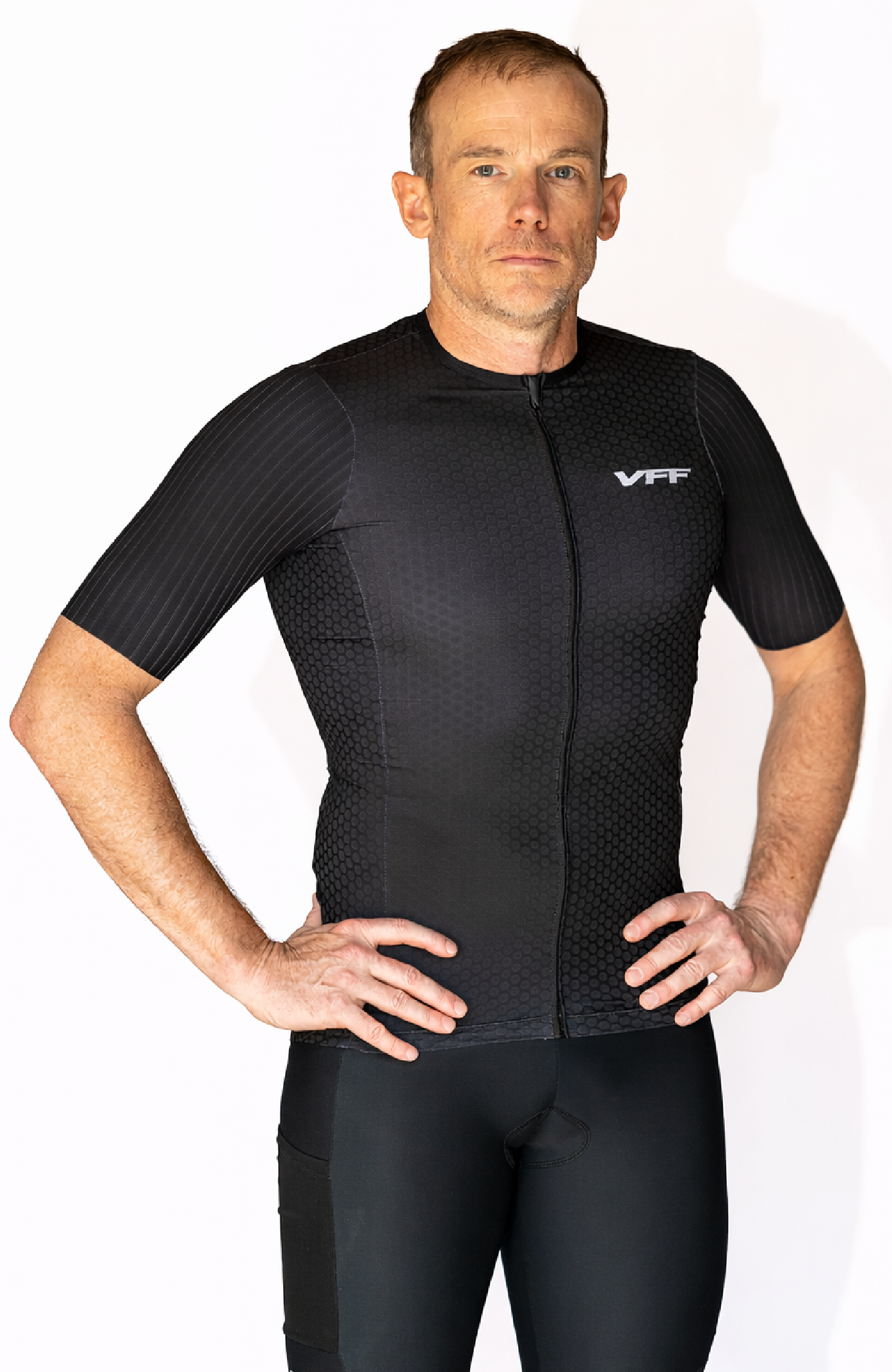 Coeur Sports Cycling Jersey Stryker Aero Top in Black