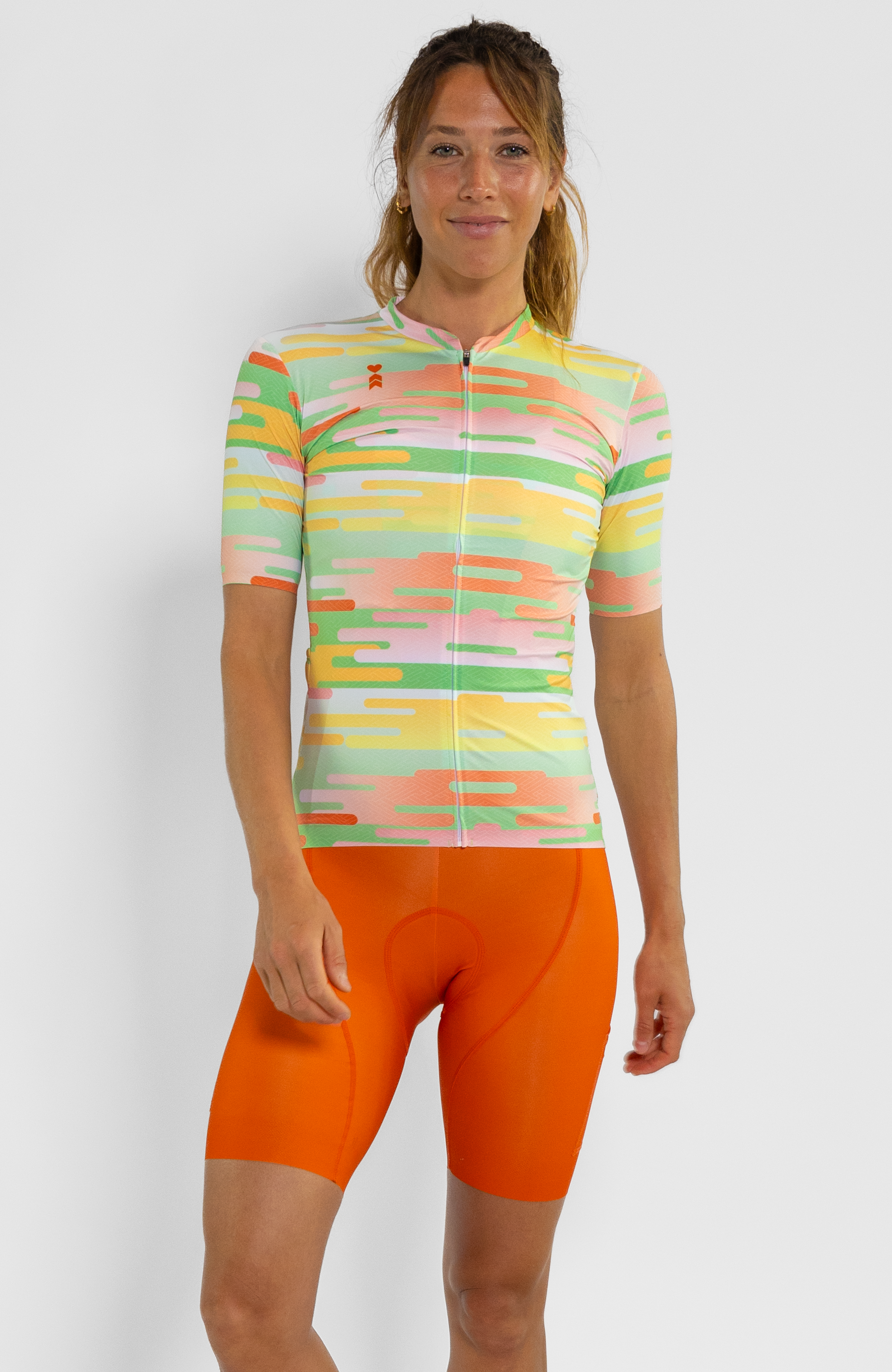 Coeur Sports - Women's Cycling Jersey In Wabi Sabi In Green