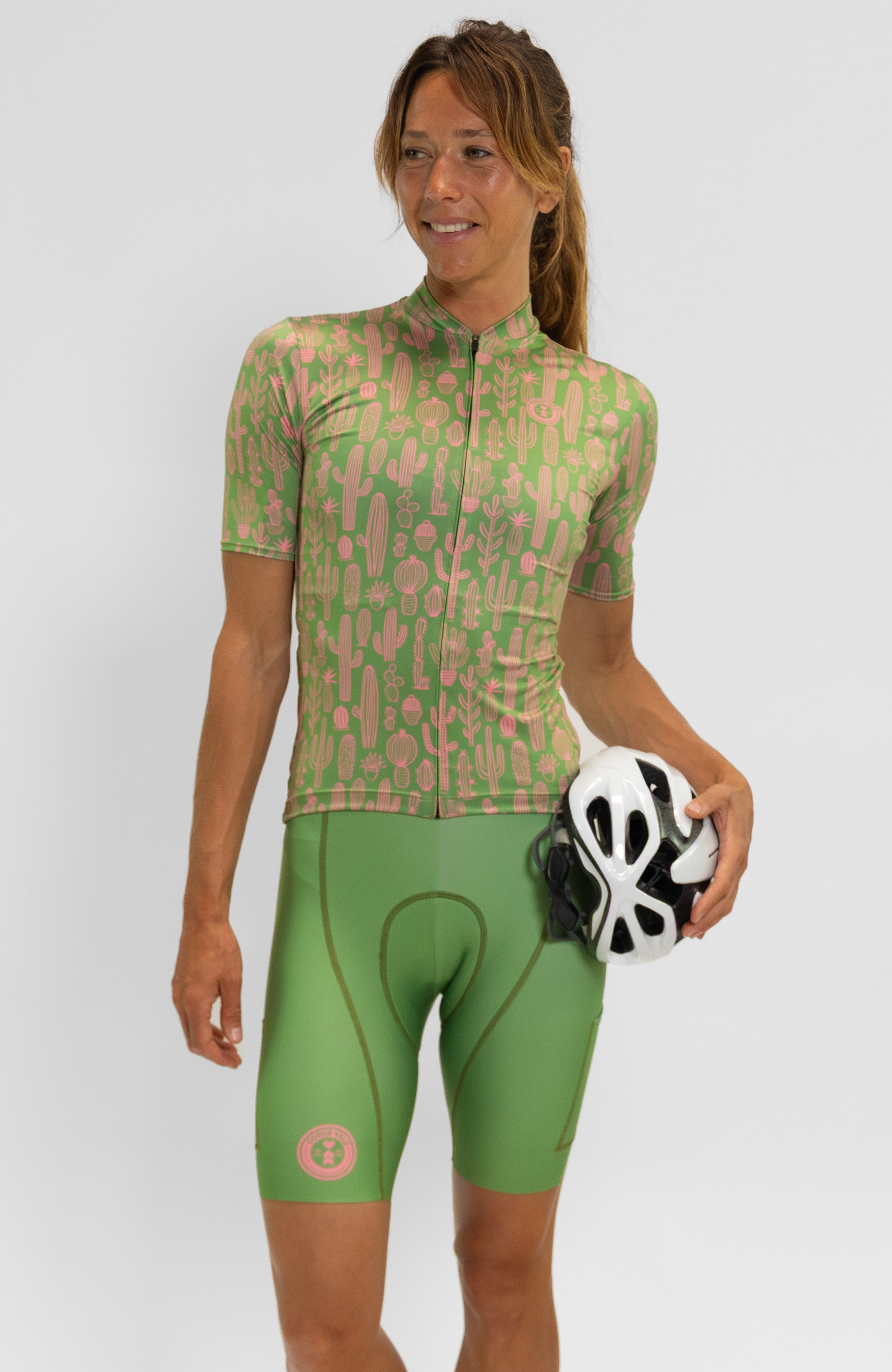 womens bicycle jerseys Coeur Sports - Women's Cycling Jersey In Cactus In Green