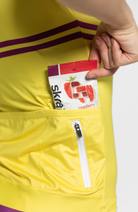 Coeur Sports Cycling Jersey Women's Cycling Jersey in Lemon Velo
