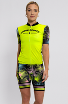 Coeur Sports Cycling Jersey Women's Cycling Jersey in Palm Party