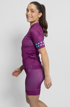 Coeur Sports Cycling Jersey Women's Cycling Jersey in Plum Velo