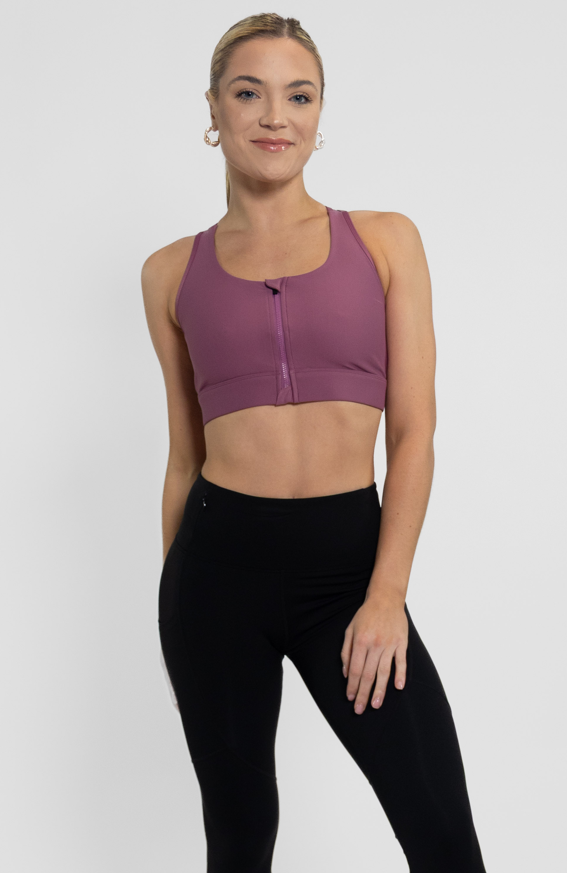 Coeur Sports Flow State Front Zip Bra