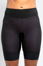 Coeur Sports Italiana 8 Inch Powerband Tri Short Zele Tri Aero Speed Shorts in Black