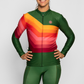 Coeur Sports Long Sleeve Cycling Jersey Forest Thermal Jersey