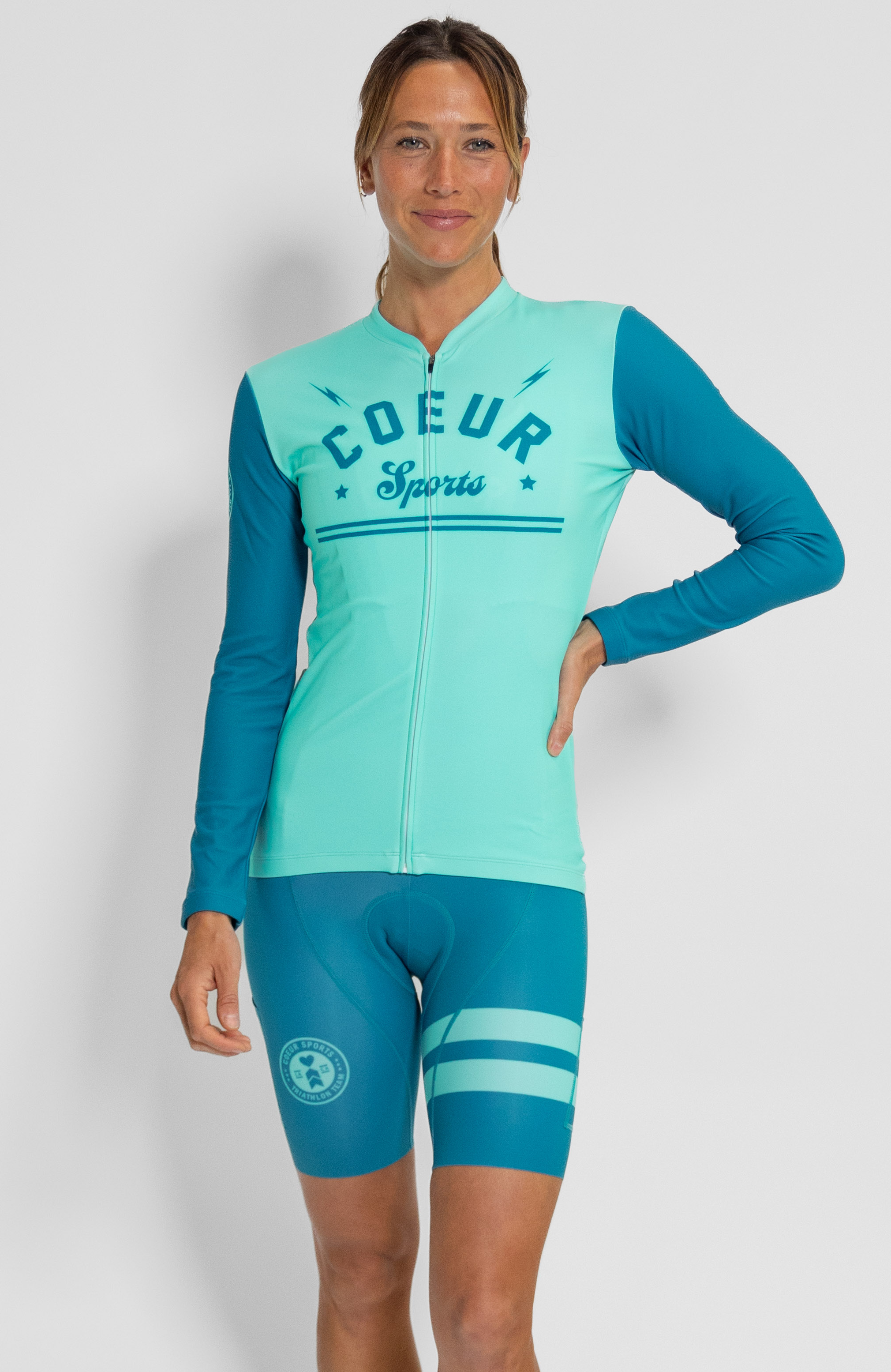 Coeur Sports Long Sleeve Cycling Jersey Team 25 Long Sleeve Thermal Jersey