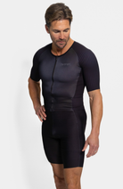 Coeur Sports MENS TRI SUIT SEPARATING ZIPPER Shadowblade Tri Suit in Black