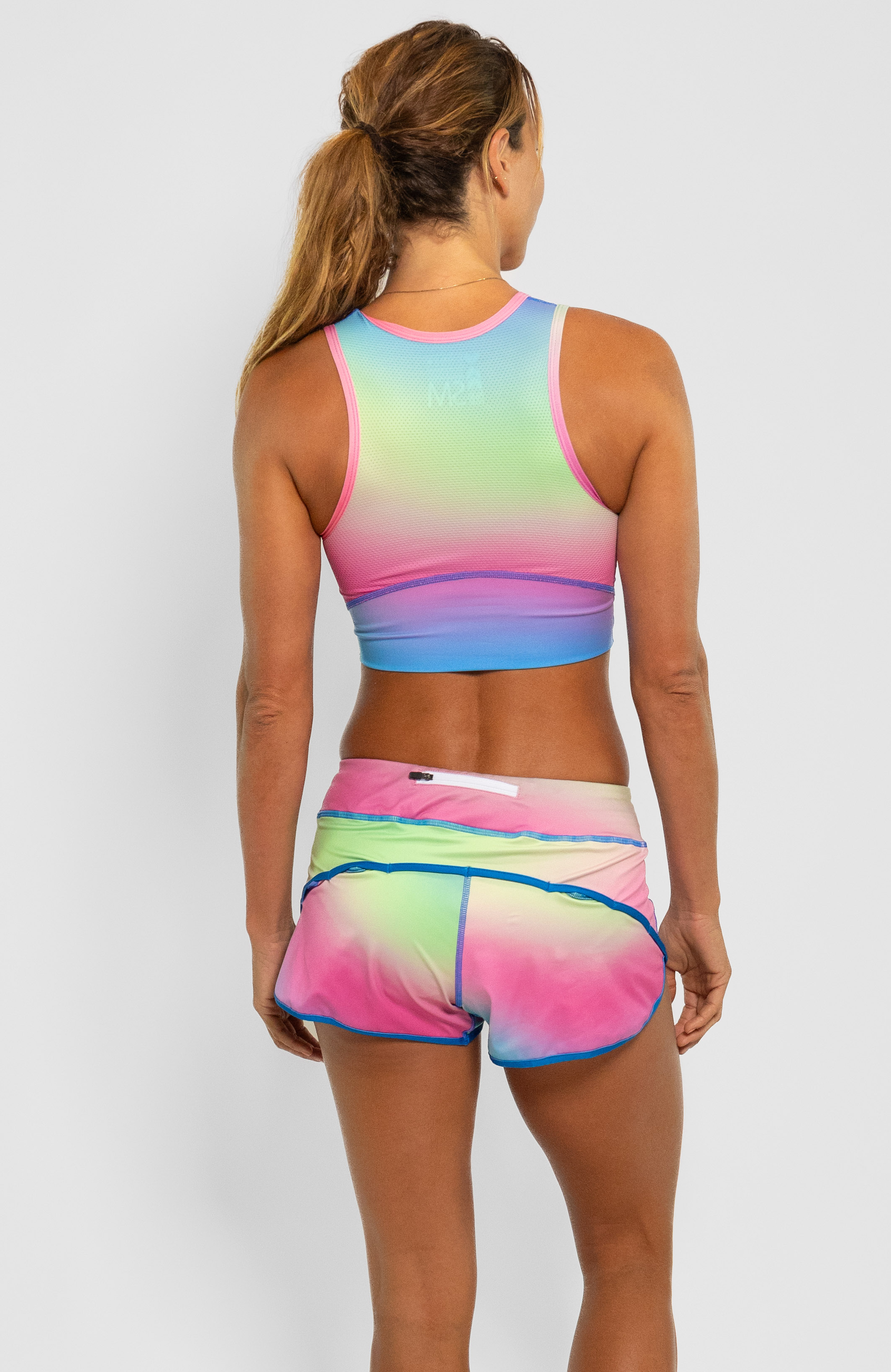 Coeur Sports Run Crop Top Run Tech Crop in Euphoria