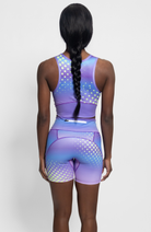 Coeur Sports Run Crop Top Run Tech Crop in Plush